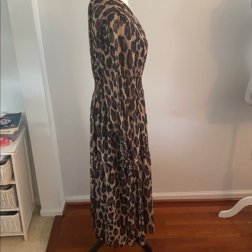 Taylor animal print size 10 lined elastic waist dress - Picture 5 of 9